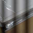 Clear Storage Bins with Lids - 4 Tier Plastic Bins with Wheels, Stackable Storage Bin, Closet Organizers Box for Bedroom, Living Room, 23 QT Folding Box with Magnetic door (White)