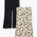 Essentials Girls Slim-Fit Knit Flare Legging, 8Y