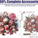 2 x JFYHAB Chirstmas Diamond Painting Kits for Adults, Candy Diamond Art Kit for Beginners, DIY Full Drill Winter Christmas Gift Paint by Diamonds Dots Painting Gem Art Painting Kits 12x12Inch