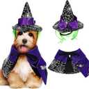 BESPORTBLE 1 Set Halloween Cat Costume Cat Cloak Hat Dog Halloween Costume Costumes for s Puppy Pet