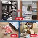 6 Pack Jumbo Vacuum Storage Bags for Comforters, Blankets & Clothes Vacuum Sealed Compression Bags with Hand Pump Space Saver Storage Bags for Bedding, Moving, Travel & Organization