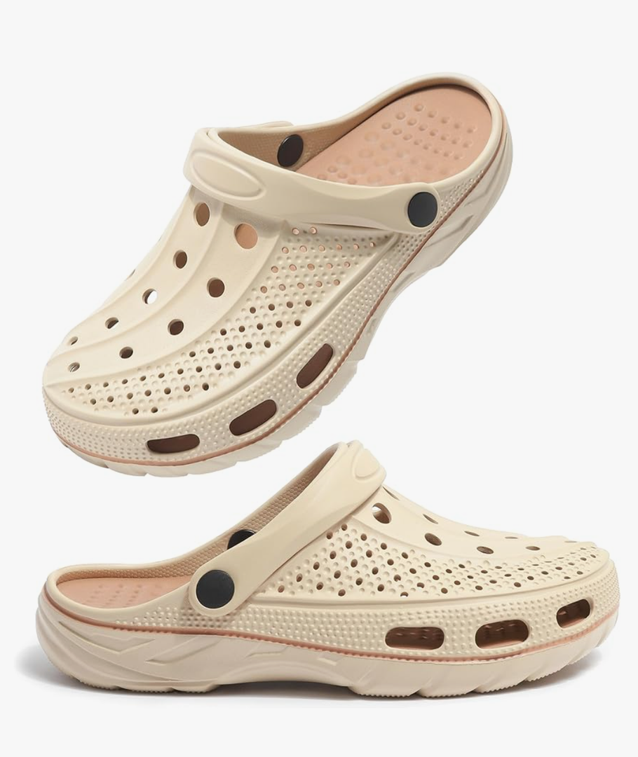 Women Men Orthopedic Clogs Arch Support Garden Shoes Sandals Slippers with Plantar Fasciitis Insoles Size 13"