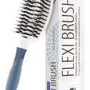 Boar Bristle Detangling Brush - Great for Thick, Dry, Curly or Straight Hair, Adults and Kids. Travel-Friendly Hair Detangler for Women.