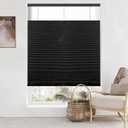 LazBlinds Top Down Bottom Up (TDBU) Cordless Cellular Shades, Blackout Light Blocking Honeycomb Shades Thermal Insulation Noise Reduction Blinds for Windows, 35" W x 64" H, Black