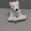 Apricot Lamb Toys Plush White Polar Bear Stuffed Animal Soft Cuddly Perfect for Child White Polar Bear 8 Inches