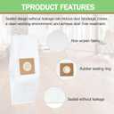 10 Pack Type Y HEPA Vacuum Bags Replacement Compatible with Hoover Type Y, Z, YZ HEPA bag 4010100Y, AH10040, 902419001, 4010801Y