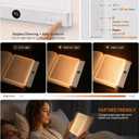 30 LED Book Light for Reading at Night in Bed, Rechargeable Book Page Light, 3 Color Temperatures, Stepless Dimming, 1-99 Min Timer, 2-in-1 Reading Light Light & Night Light, Gift for Readers White