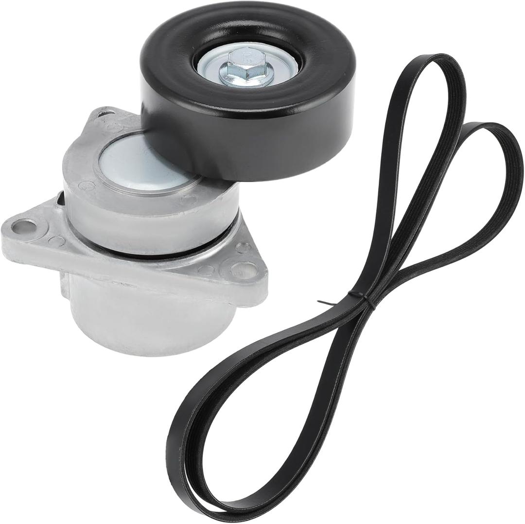 90K-38284B Serpentine Belt Drive Tensioner Kit for Nissan Altima 2007-2013 2.5L L4 Complete Drive Belt Tensioner Component Kit 38284 6PK2235