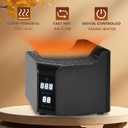 1500W Portable Dry Hot Air Heater for Sauna Tent, Electric Dry Steam-Free Sauna Heater with Adjustable Temp & Timer, Fast Heating Hot Air Generator for Home Personal Spa Therapy (120V) UL Standards
