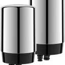 2-pack Faucets Filter Cartridge Replacement, Compatible with Brita Faucet Water Filtration System, Brita 36311, 36313, FR-200, FF-100, Silver