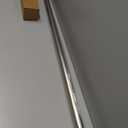Ivilon Decorative Window Curtain Rod - Carved Square Finials, 1 1/8 in Rod, 48 to 86 in. Satin Nickel