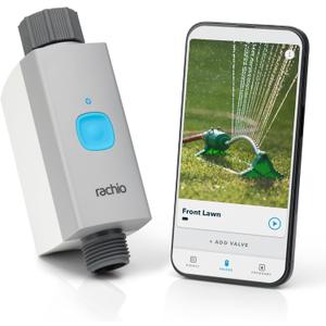 Rachio Smart Hose Timer (1 Valve Only)  App-Controlled Outdoor Faucet Timer, Quick Install & Scheduling, Expandable System - Requires WiFi Hub