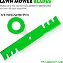 038-5350-00 48 Inch Deck Blade for Bad Boy ZT Elite, CZT, CZT Elite, Maverick, Maverick HD Zero-Turn Mower 481706 Scag Tiger Cub 48" Deck Circle Center Hole 3-IN-1 Mulching Toothed Mower Blade 3 PCS