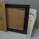 16x20 Diploma Frames 14x17 with Black Mat - Walnut Wood Finish | Shatter-Resistant Glass | for Wall Mounting | Gift for Graduations & Professional Certificate (1 Pack)
