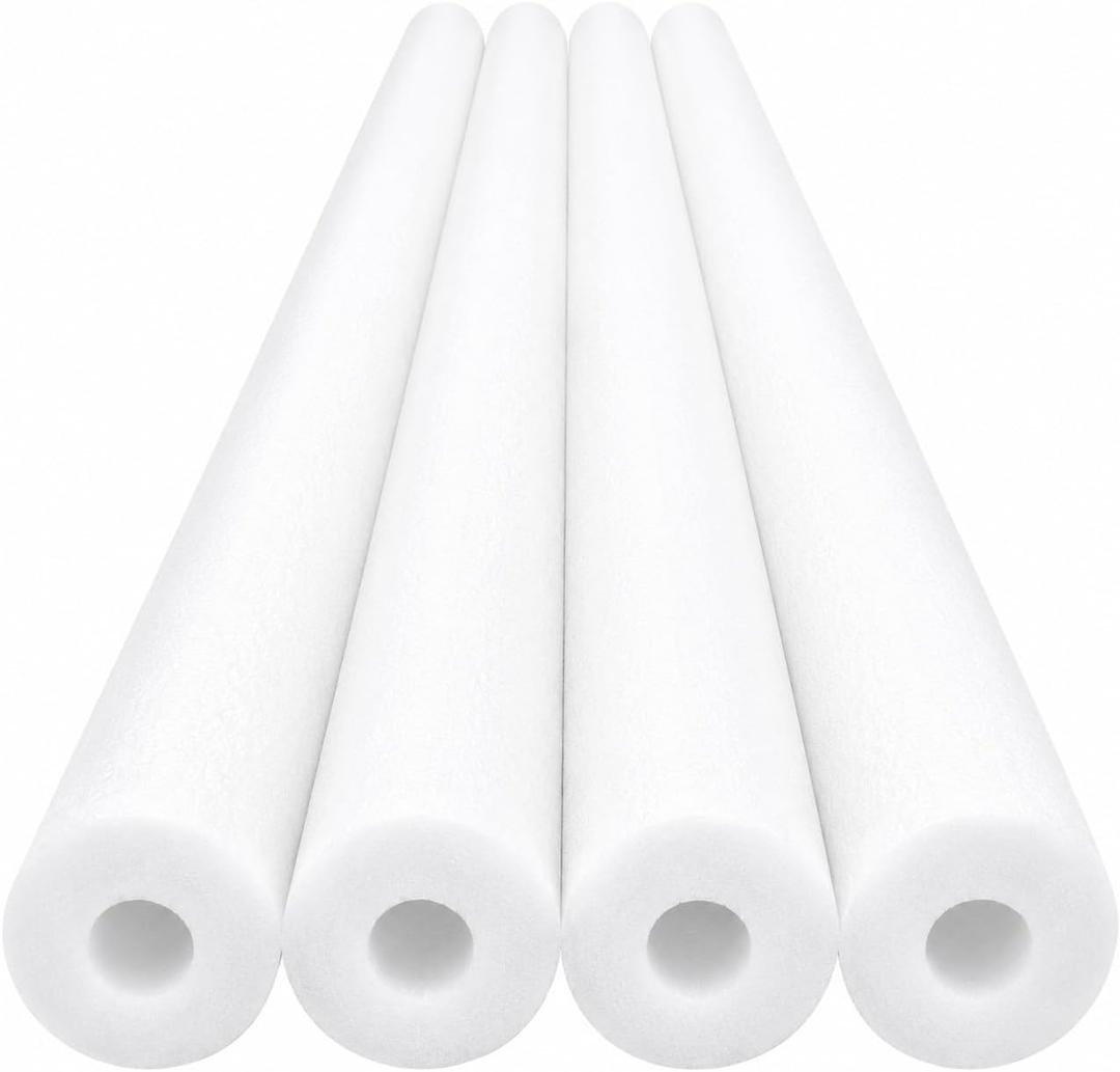 Foam Noodles 35” x 2.5”, Hollow Tube, Multi-Purpose Pool Noodles for DIY Crafts, Pipe Insulation, Pool, Beach & More, Durable Foam Tubes 4 Pack, 36 inches x 2.5"