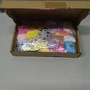 VISATOR 50pcs Mini Stuffed Animals Keychains Small Plush Toys Bulk for Claw Machine Prizes, Christmas Party Favors for Kids, Classroom Rewards, Carnival Gifts, Goodie Bags, Easter & Birthday Gifts