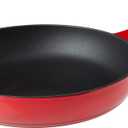 Lodge Enameled Cast Iron Skillet, 11-inch, Red