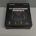 Wireless Headphones for TV Watching, TV Headphones with Transmitter Charging Base, Bluetooth V5.3, No Lip-Sync Delay, Clear Voice, Plug & Play, Comfortable, Gifts for Elderly/Seniors (Black)