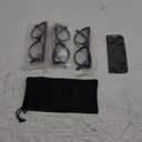 DXYXYO Cat Eye Reading Glasses for Women, Cute Stylish Ladies Blue Light Blocking Designer Readers with Spring Hinge (Red+purple+blue)