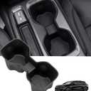 Center Console Cup Holder Inserts for Chevrolet Equinox EV 2026 2025 2024 (Not for Gas), Interior Accessories TPE Car Cup Holders Covers Protector for Chevy Equinox EV 2024-2026, Black
