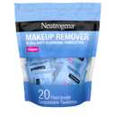 Neutrogena Makeup Remover Wipes Singles, Individually Wrapped, Daily Facial Cleanser Towelettes, Gently Removes Oil & Makeup, Alcohol-Free, 20 ct