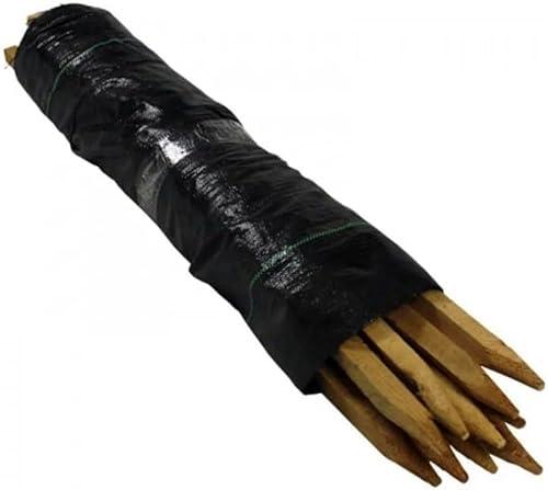 Farm Plastic Supply - Black Silt Fence Fabric Rolls' with Stakes Included