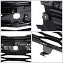Original Style Chrome+Black Honeycomb Bumper Grille Compatible With 2022-2023 Equinox Front Bumper Mesh Grill Replacement 85562362