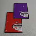 Top Flight One Subject College Rule Spiral Notebook 70 Sheets 10.5" X 8" Color Vary - 2 Packs