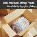 200Pcs Bubble Pouches Wrap 6x8, Clear Bubble Out Bags for Packing, Double Walled Moving Supplies Bubble Bags for Fragile Dishes China Plates, Bubble Pouch Bags for Shipping Storage Wrapping