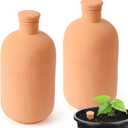 2pcs large Plant Watering Globes Ollas 1055inch 61oz Terracotta Watering Pot Self Watering Planter Terra Cotta Clay Watering Spikes for Indoor Outdoor Plants Indoor Outdoor Large Reservoir Bulbs