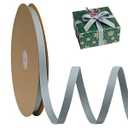 FAKILO Blue Velvet Ribbon Double Faced 3/ 8 Inch x 30 Yard Blue Vintage Velvet Christmas Ribbon for Christmas Tree Crafts Wreath Gift Wrapping Bow Making and Wedding Decoration