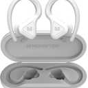 Monster DNA Fit Wireless Bluetooth Earbuds - Noise Cancelling Earbuds with Wireless Charging Case & Built-in Microphone, Water Resistant Bluetooth Headphones & Ear Buds (Regular, White)