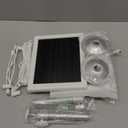 Ring Camera Solar Panel 5V 5W Outdoor Solar Battery Charger for Ring Spotlight Camera, Stick Up Camera with IP65 Waterproof, 16.4ft Cable, 360° Adjustable Bracket (White,2 Pack)