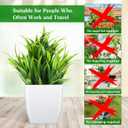 Tigeen 24 Pots Small Fake Plants Mini Eucalyptus Potted Artificial Plants Greenery Eucalyptus Rosemary Gladiolus Magnolia Aloe Faux Plants for Home Indoor Room Decor (Stylish Style)