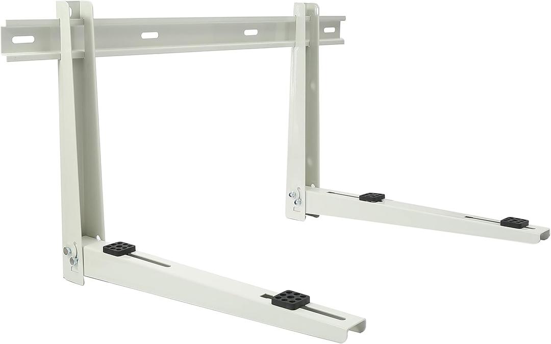 Outdoor Wall Mounting Bracket with Cross Bar. Mini Split Bracket for Ductless Air Conditioners and Heat Pumps Systems ,Universal,9000-36000 BTU