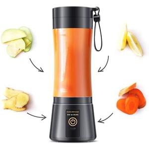 Personal Size Portable Blender Cordless - 380Ml Blender Smoothies and Shakes, BPA Free Traveling Juice Cup with High-Powered Blending, Freshly Squeezed in Travel/Home