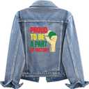 2 x 10 Sheets Black History Month Iron On Transfer Heat Press Decals Black and Proud Heat Transfers Patches for Clothing Hoodies Washable DIY Decoration Applique