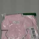 Veseacky Pajama Set for Kid Baby Boy Girl Button-up Silk Sleepwear Clothes Set Gifts for Kids (Pink, 120)