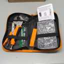 Snap Fasteners Kit, Heavy Duty Fastener Tool and 60-Set 15mm Marine Snaps Stainless Steel for Boat Covers/Tarp/Canvas/Upholstery/Leather Metal Press Studs Replacement, Installation, Repairing