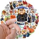 2 x Zoot 2 Adventure Stickers, Jud and Nic Waterproof Vinyl Stickers for Kids & Adults, Cute Cartoon Animal Decals for Water Bottles, Skateboards, Phones, Laptops, Luggage & More (110Pcs)