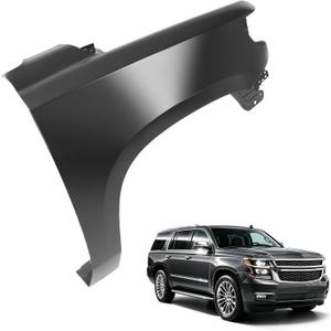 HECASA Front, Right Fender Compatible with 2015-2020 Chevy Chevrolet Suburban Tahoe, Fender Panel Replacement for 84216910 GM1241388, Steel Electrophoresis Passenger Side