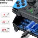 Wireless Switch Controller for Nintendo Switch/Switch 2/Lite/OLED Controller, Switch Controller with a Mouse Touch Feeling on Back Buttons, Extra Switch Pro Controller with Wake-up,Programmable, Turbo Function