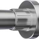 Ausemku Shower Curtain Rod 32 to 80 Inch - 1 Inch Diameter Never Rust Non-Slip Spring Tension Curtain Rod No Drilling Stainless Steel Telescoping Rod, Nickel (32-80 Inches)