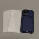 SSLOTSCASE for iPhone 17 Pro Case with 2X Screen Protector, Kickstand & Credit Card Holder & Sliding Lens Cover & Camera Stand & Wallet, Heavy Duty Sturdy Protective Case Cover for iPhone 17 Pro, Blue