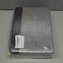 Linen Folding Storage Bins, 3 Pack Large Storage Baskets, Washable, Clothing Storage Bins with Handle, Closet Organizer for Storage Sweater,Sheets (gray black, 18"x11"x8")