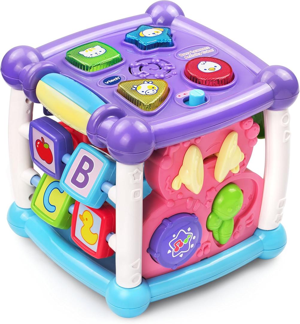 VTech Busy Learners Activity Cube, Purple (Standard Packaging)