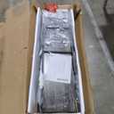 Seventable Bookshelf 6 Tier with 4 Hooks67Industrial Wooden Bookcase, Vintage Storage Rack with Open Shelves, Rustic Standing Bookshelves Metal Frame 43.3 Wide Display Rack, Gray (Grey)