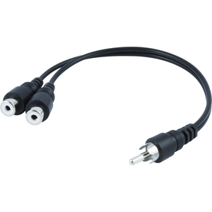 GE Black Audio "Y" Adapter 2 Pack