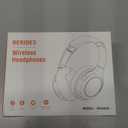 Bluetooth Headphones Over Ear,BERIBES 65H Playtime and 6 EQ Music Modes Wireless Headset with Microphone,HiFi Stereo Foldable Lightweight, Deep Bass for Home Office Outdoors Etc(Orange Red)