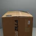 AQUAZILLA Metal Garden Hose Reel Deck box, Durable Steel Garden Hose Storage Box Cabinet, 150ft 5/8" Garden Hose Capacity. - Hose guide Manual Rewind, No-leak aluminum water connections